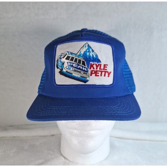Vintage Kyle Petty Big Patch Made In USA Dead Stock Peak Nascar Blue - Picture 1 of 8